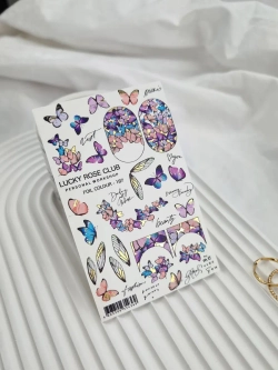 Lucky Rose Слайдеры наклейки для ногтей Foil 187