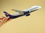 Модель самолета SSJ-100 (М1:100, Аэрофлот, RA-89007, Дмитрий Барилов)