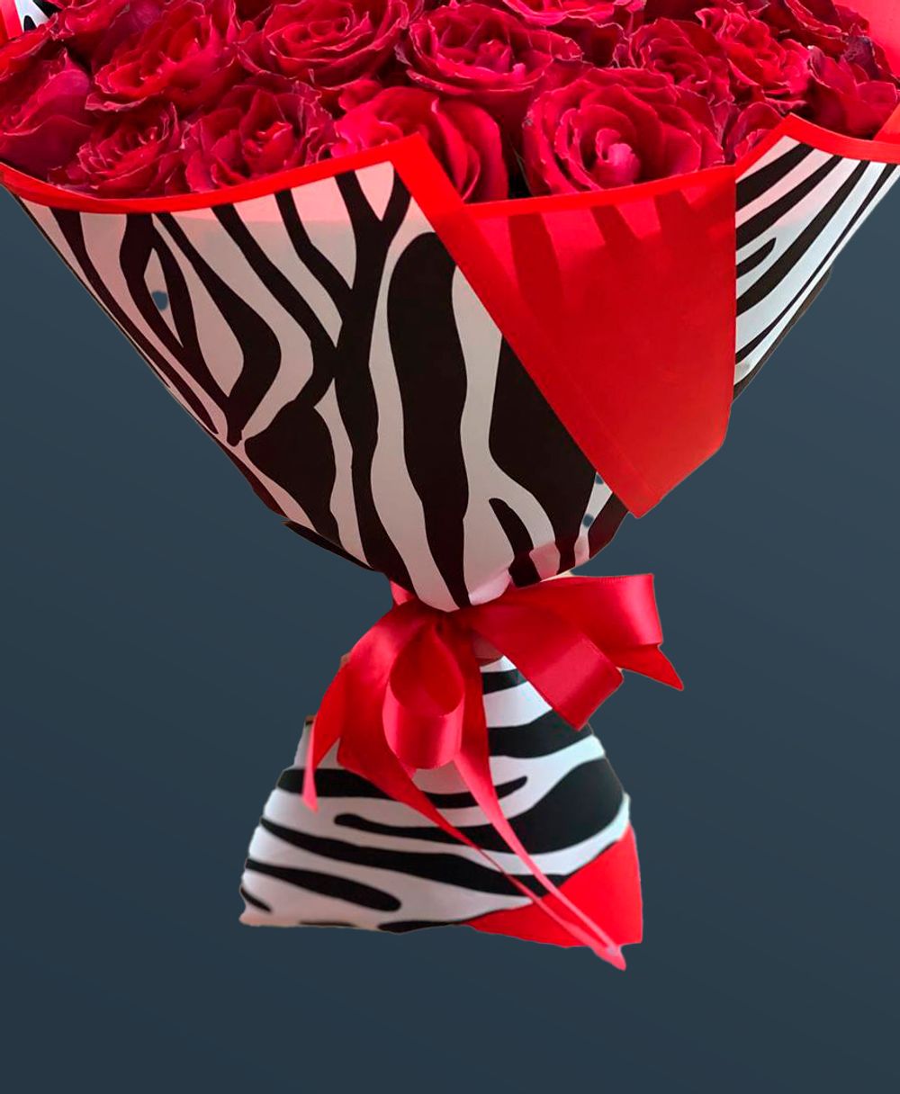 Монобукет из роз 50 см Kenya