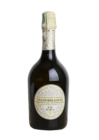 Вино игристое Val d`Oca Rive di San Pietro di Barbozza Valdobbiadene Prosecco Superiore DOCG Brut белое сухое 11,5% 0,75л