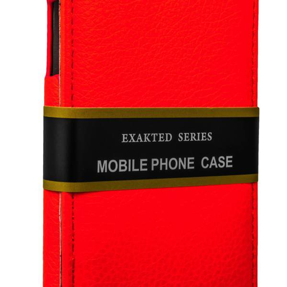 Чехол Exakted для HTC Desire 616 с откидным верхом Красный в техпаке