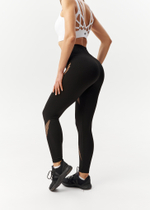 Легинсы бесшовные с высокой талией и перфорацией