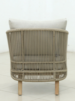 Кресло лаунж плетеное с подушками Mali