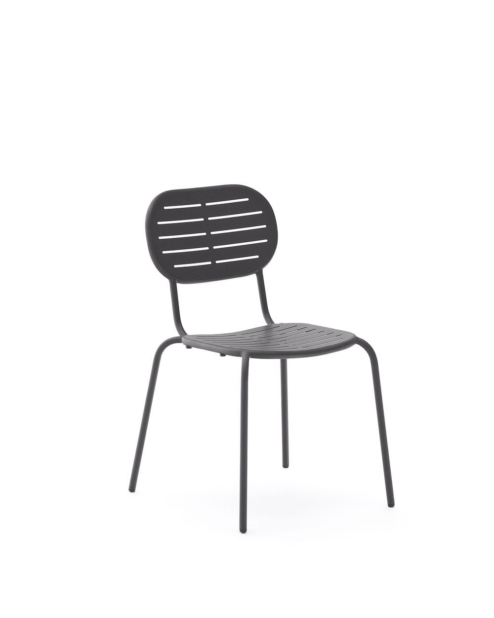 Уличный стул Brai из темно-серой оцинкованной стали