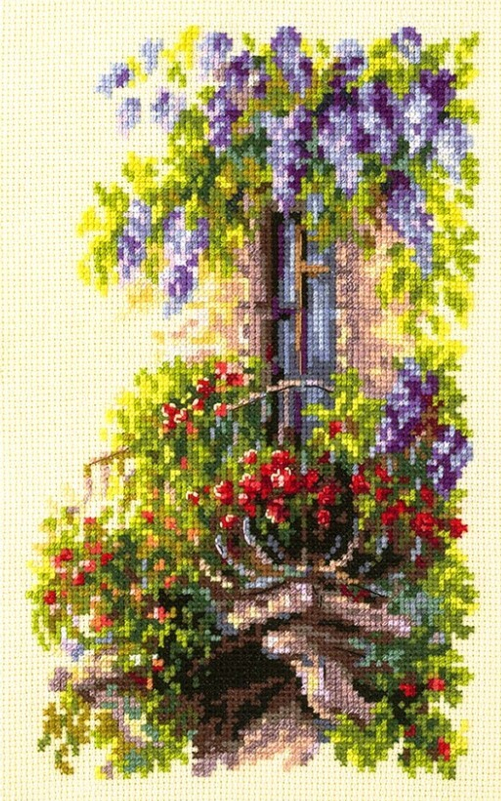 Набор для вышивания "Балкон возлюбленной", 15 x 23 см (Россия)