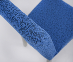 Чехол на стул без оборки Жаккард, цвет Голубой, Набор 4 шт.