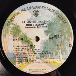 Винтажная виниловая пластинка LP Rod Stewart Atlantic Crossing (USA 1977)