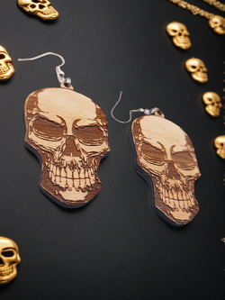Серьги Череп