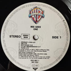 Винтажная виниловая пластинка LP Bee Gees One (Germany 1989)