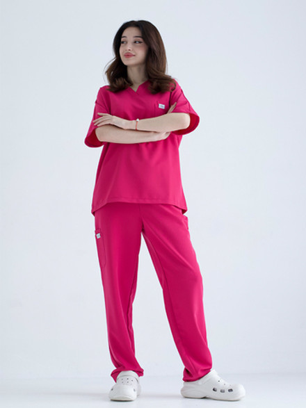 Костюм Oversize фуксия