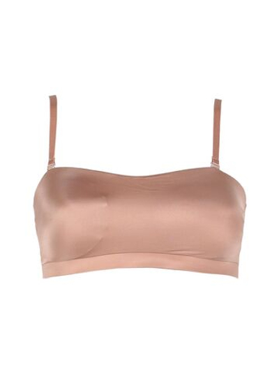 Топ со съемными чашками и бретелями (Размер: 4B) (Цвет: карамель (темно-бежевый))