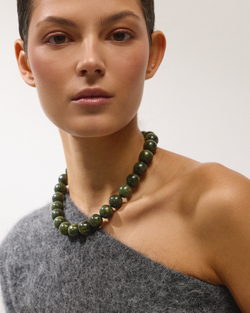 Бусы из змеевика