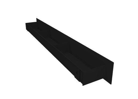 Полка-органайзер с тремя секциями Loco 80 (черный)