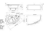 Акриловая ванна Ravak Asymmetric 150x100 L C441000000 без гидромассажа