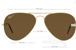 Ray Ban Aviator RB 3025 001/57 / 58 mm