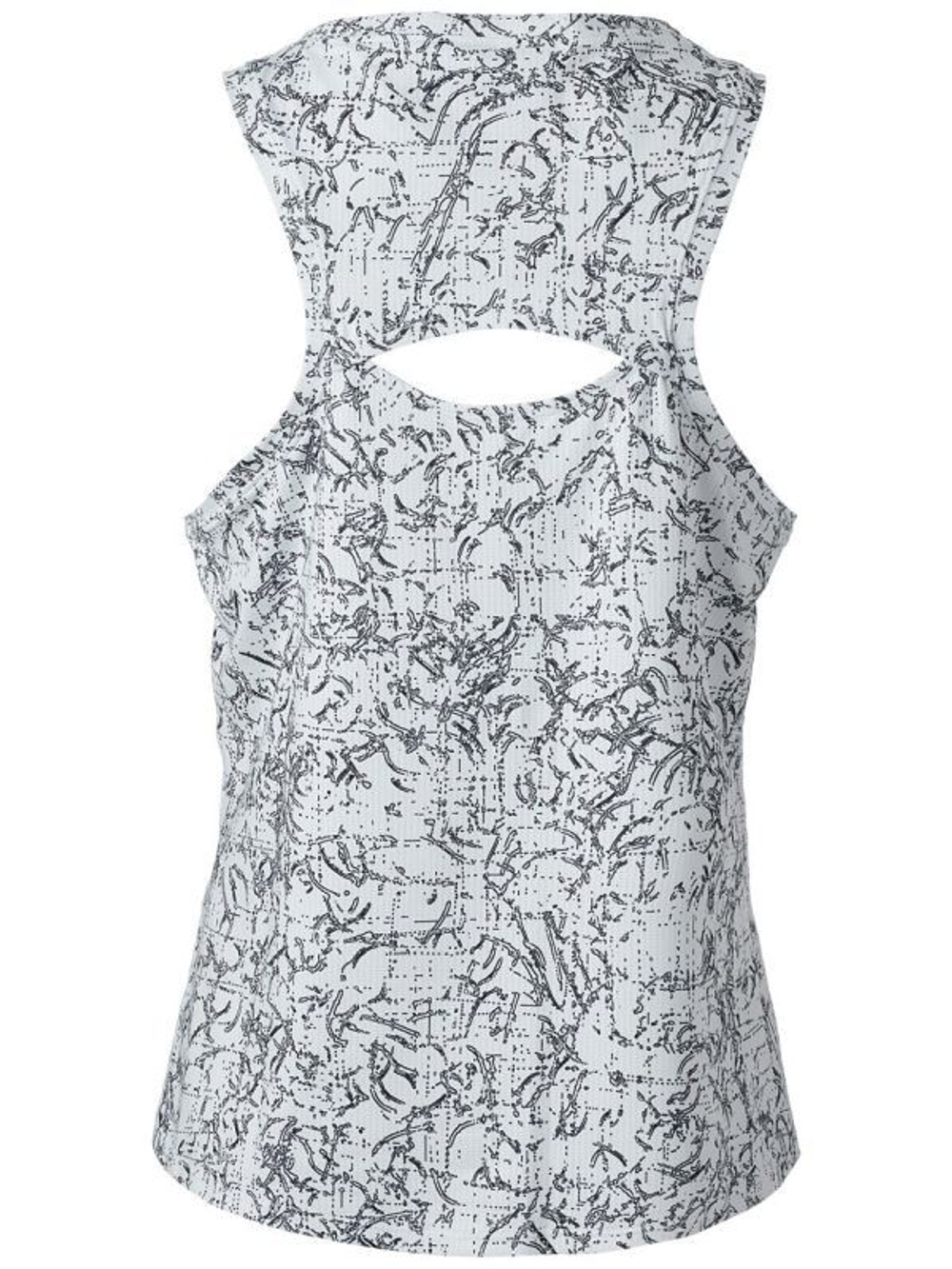 Женский топ теннисный Nike Court Victory Tank Print W - white/black