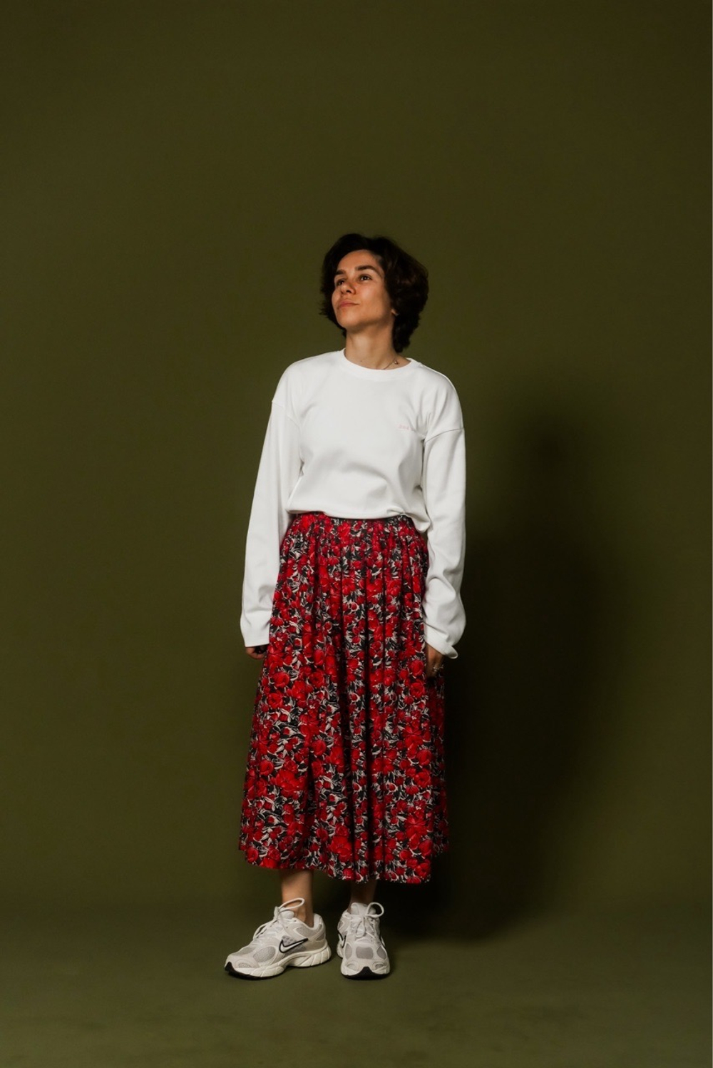 Лонгслив "Зое" в рубчик, айвори