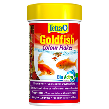 Tetra Goldfish Colour корм в хлопьях для улучшения окраса золотых рыб 100 мл