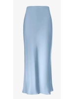 Юбка весенняя, атласная плотная, шелковая на резинке