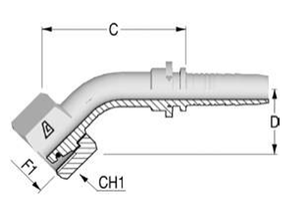 Фитинг DN 16 DKO-S (Г) 30x2 20 (45)