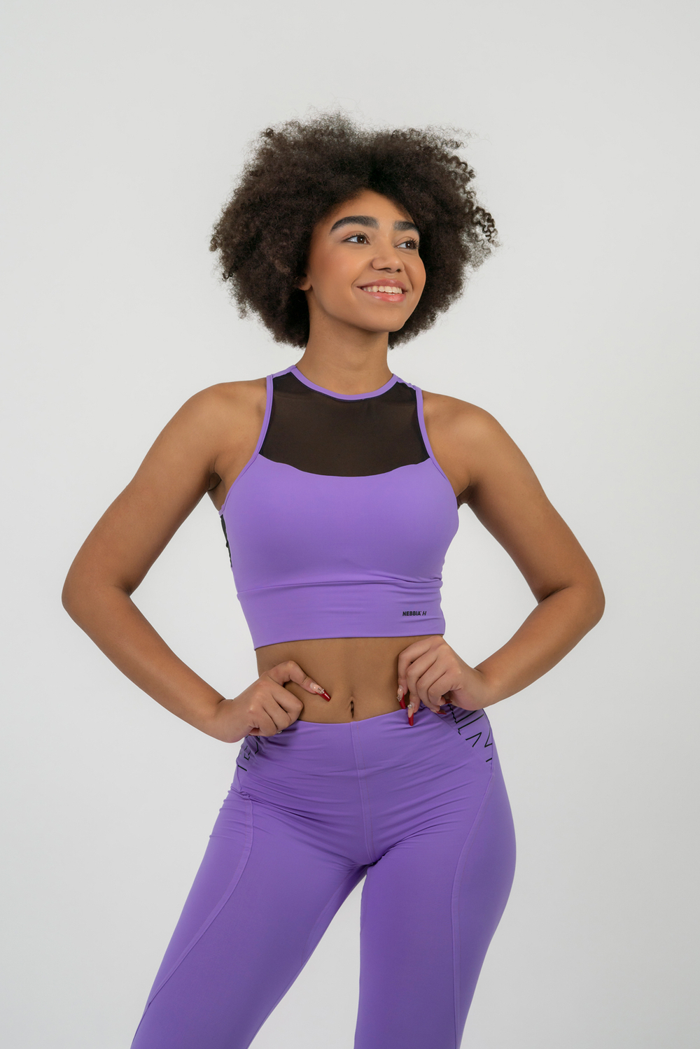 Топ FIT ACTIVEWEAR PADDED SPORTS BRA 437 Лиловый