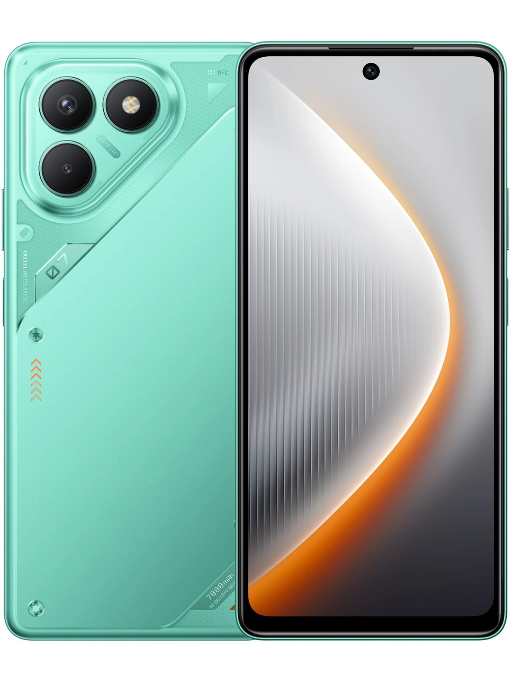 Смартфон TECNO POVA 7 Neo 8/256 ГБ Ростест(ЕАС), Dual nano SIM, зеленый