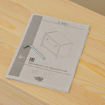 Тумба прикроватная, 52х30х40, Раст с ящиком и полкой, массив сосны, без отделки, IKEA