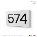 Номер на дверь 574, табличка на дверь для офиса, квартиры, кабинета, аудитории, склада, белая 120х70 мм, Айдентика Технолоджи