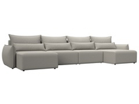 Диван П-образный Лига-051 НПБ Лонг РОГОЖКА Амур 02 бежевый