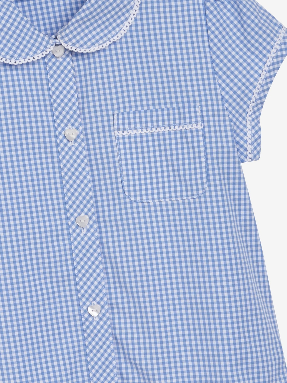 Платье школьное для девочки Next 771-905, Белый, Голубой