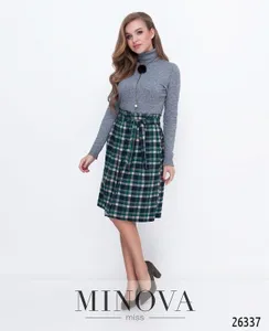 Юбка 1121-темно-зеленый Minova