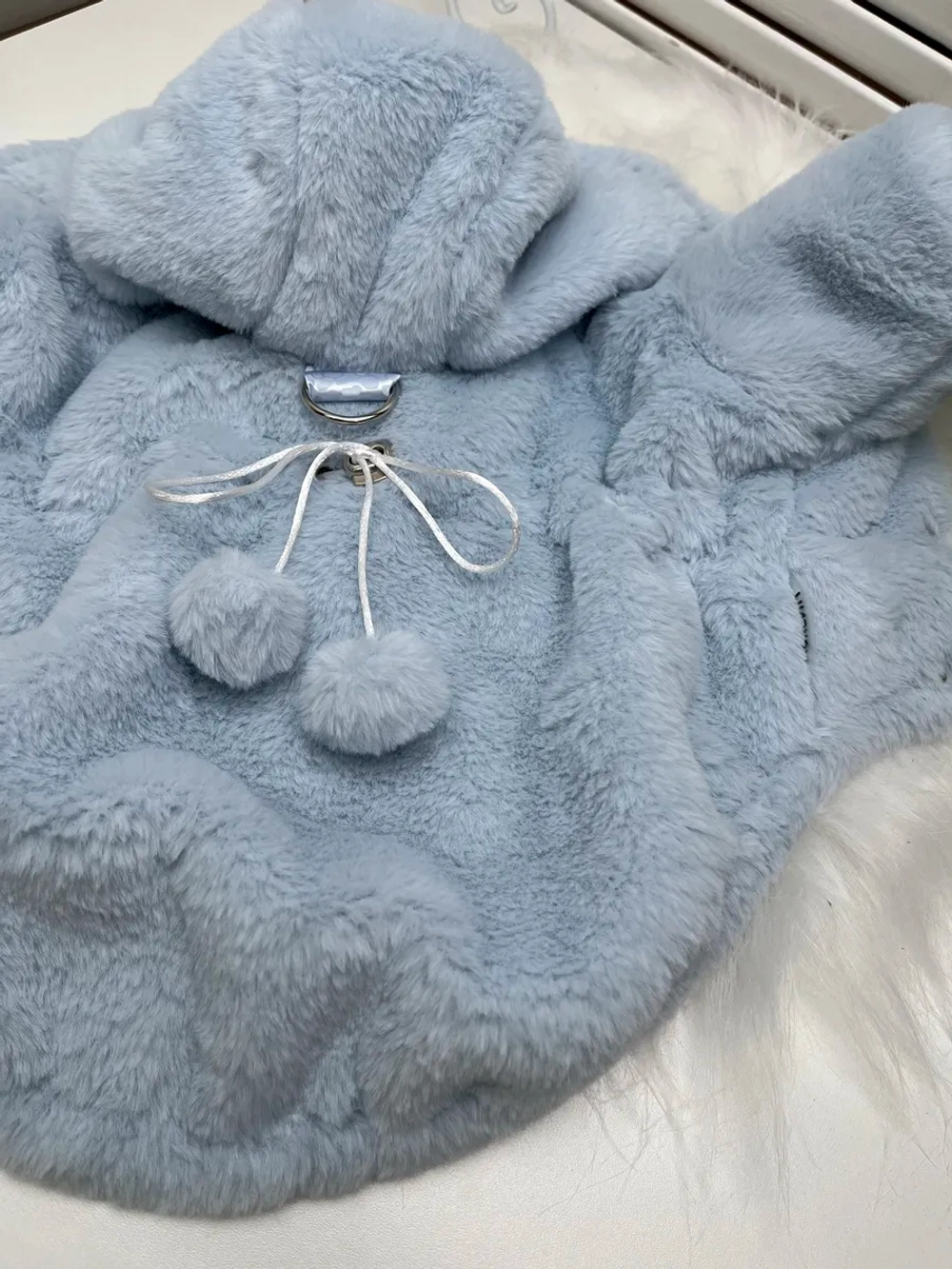 Утепленная шуба для собак и кошек, меховая куртка