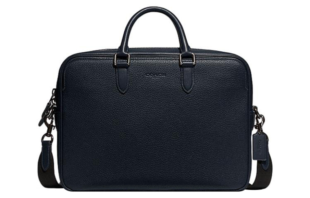 COACH Gotham Cow Leather Handbag, Shoulder Bag, Crossbody Bag, Briefcase Large Men"s Blue