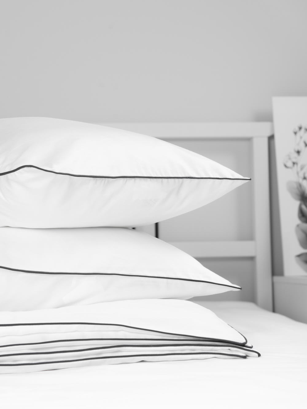 MOON Комплект постельного белья, сатин белый