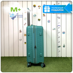 Средний чемодан Mironpan 11272, Бирюзовый, M+