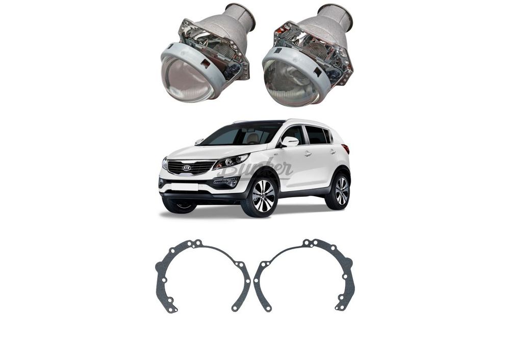 Готовый комплект для замены штатных линз Kia Sportage III 2010-2016