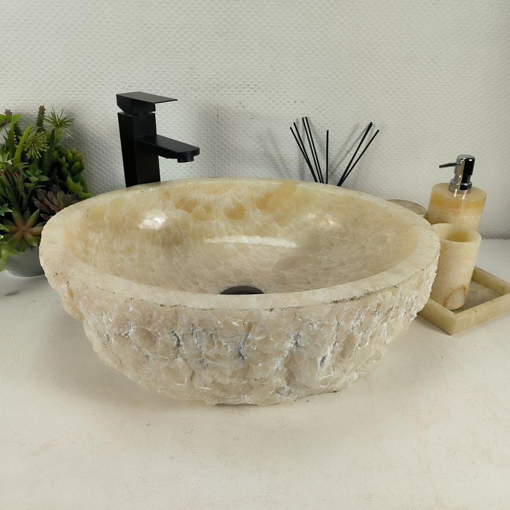 Раковина из оникса Erozy Yellow EO-64511 51*42*16 0156