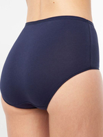 Трусики-макси с кружевными вставками спереди (Размер: 6X) (Цвет: синий)