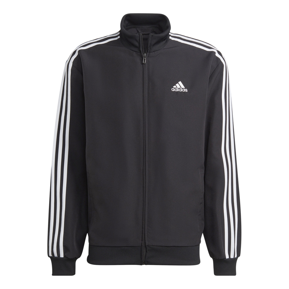 Мужские теннисные Костюмы adidas 3-Stripes Woven Tracksuit Men - Black, White