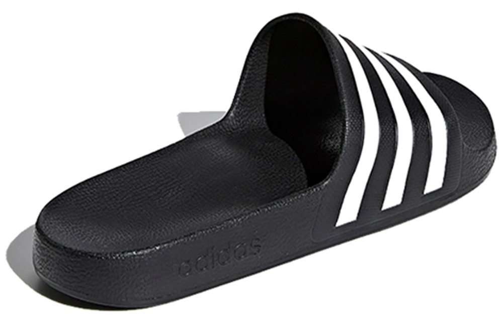 Adidas Adilette Aqua thick-soled outer wear one-piece rubber-soled quick-drying one-word slippers men's black