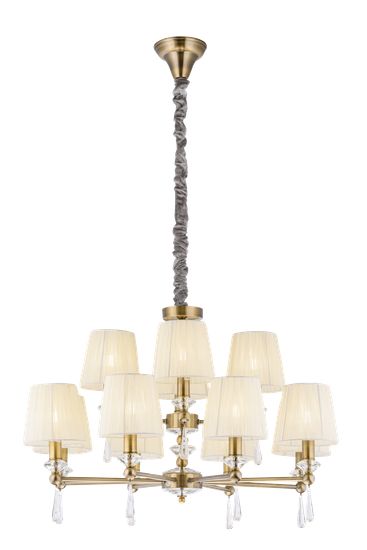 8902/8+4BR BRONZE (1) Люстра (NW)