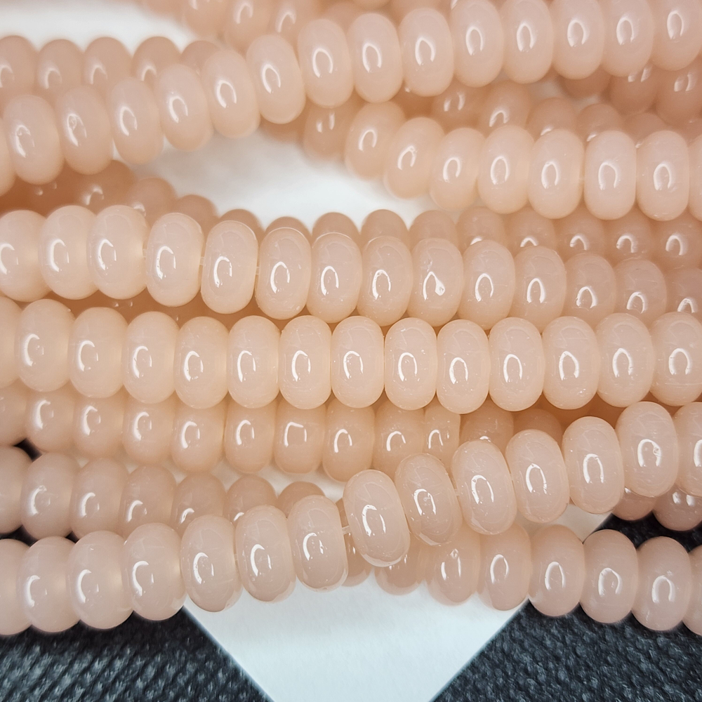 Стеклянный рондель, бусина проставка, разделитель, р-р 8×4мм, цена за набор 20 шт