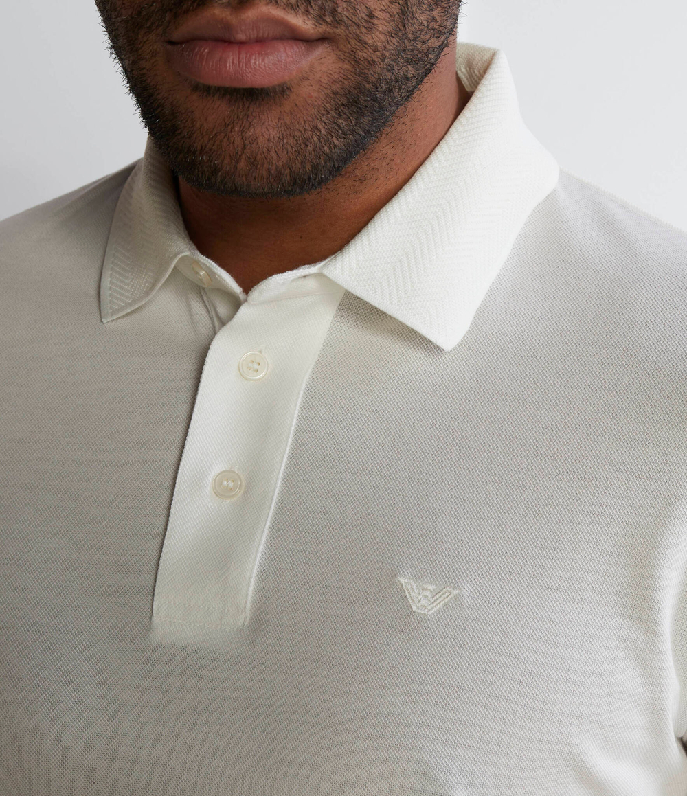 Поло Emporio Armani - белый(3D1FF2 1JTKZ)