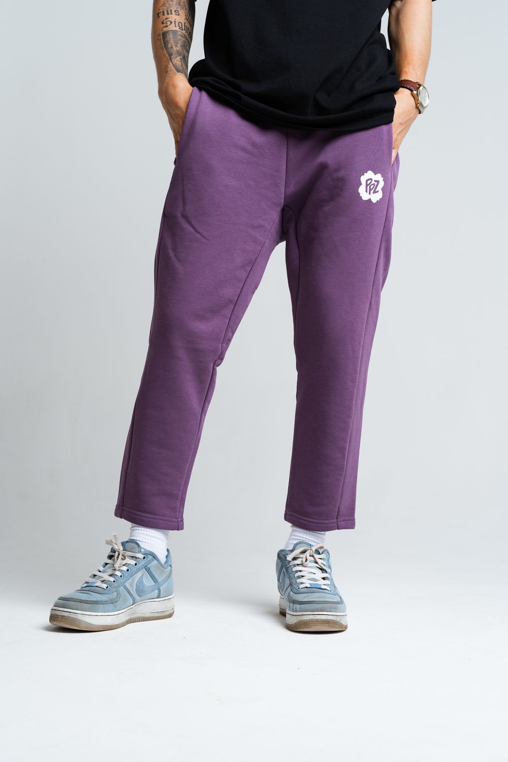 Брюки укороченные PPZ Фиолетовые