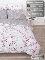 Постельное белье 2 спальное, поплин, наволочки 70х70, 100% хлопок, ивановский текстиль постельное белье