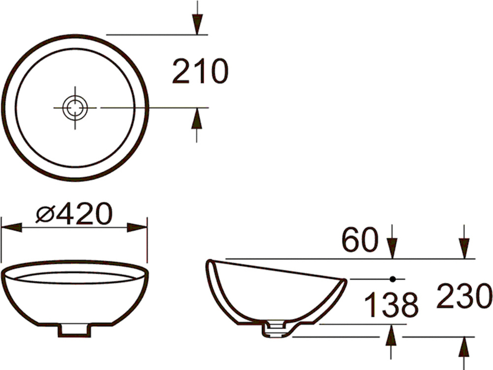 Раковина Roca Bol D42 327876000