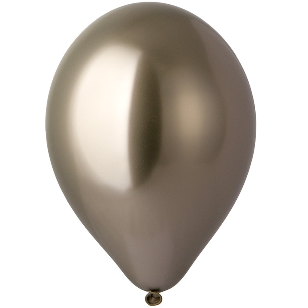 Шар латексный Shiny Хром 36 см (Золотой)