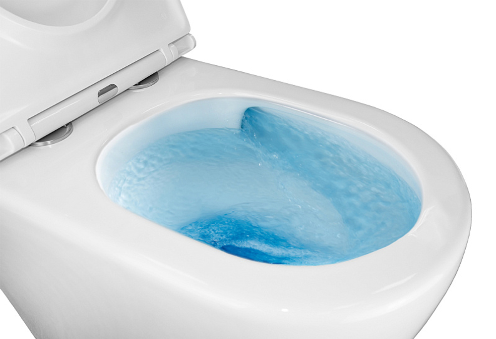 Унитаз приставной Azario Grado 365х570х410 безободковый, смыв "Торнадо", в комплекте с быстросъемным сидением микролифт (AZ-2141D-UQ1)