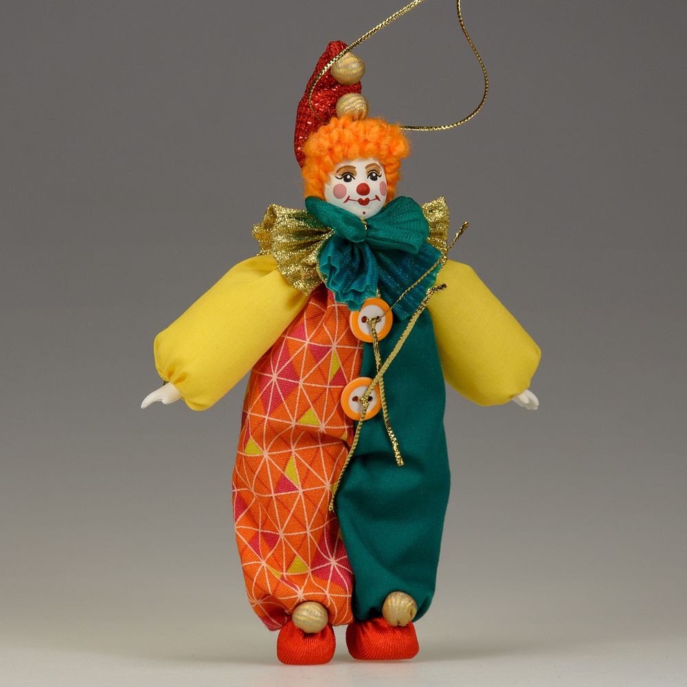 Ёлочная игрушка Рыжий клоун