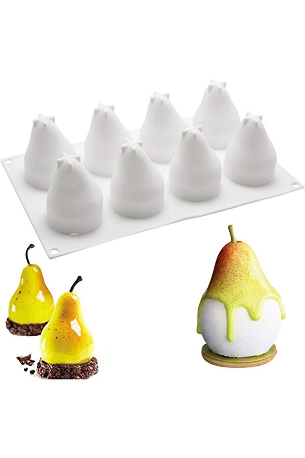 Силиконовая форма "Груша" MCM-64, Китай